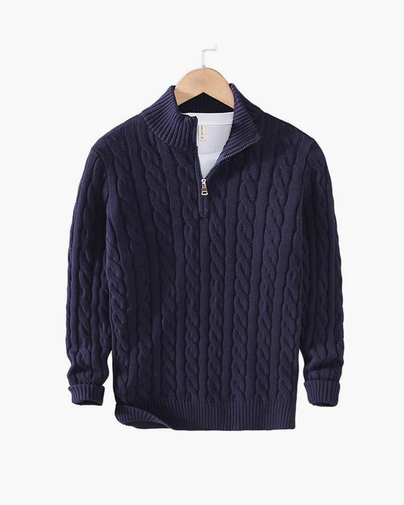 NORDHAVN™ | Cable Knit Jumper with Premium Zip