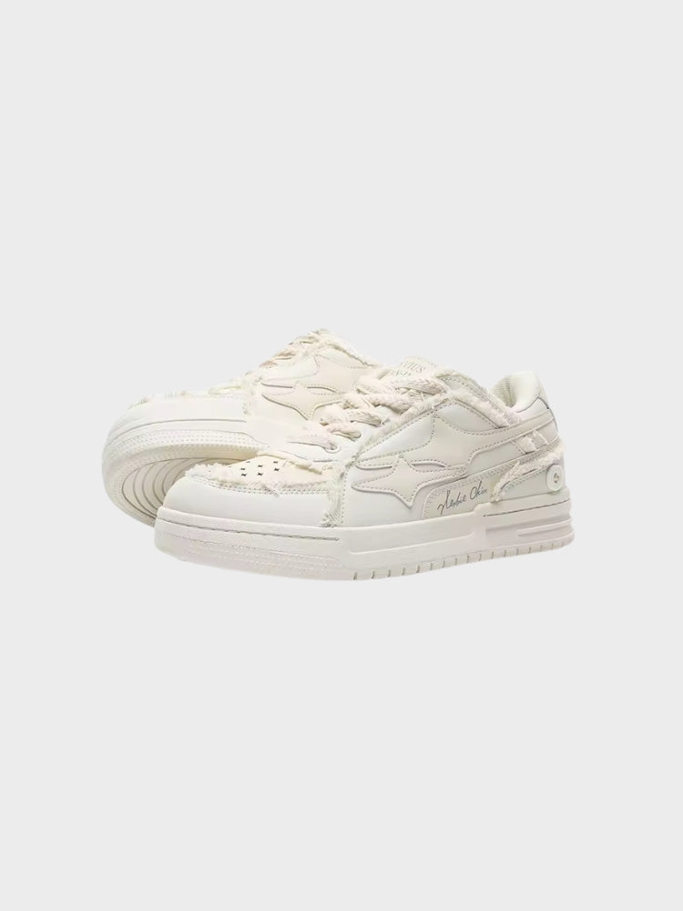 CALVON™ | Stylish Sneakers in Soft Cream