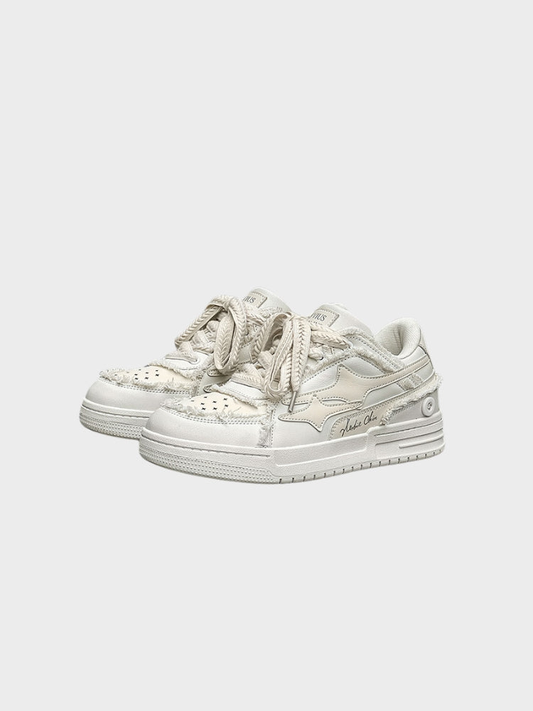 CALVON™ | Stylish Sneakers in Soft Cream