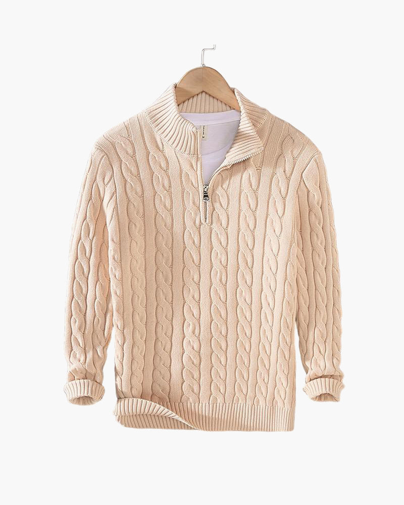 NORDHAVN™ | Cable Knit Jumper with Premium Zip