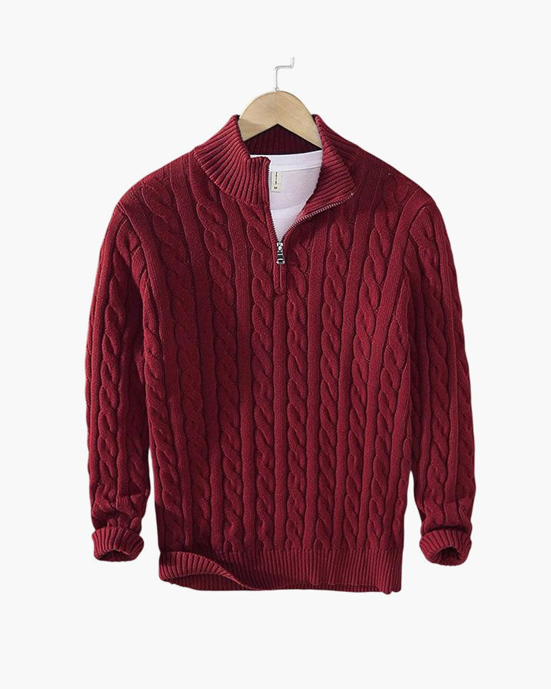 NORDHAVN™ | Cable Knit Jumper with Premium Zip