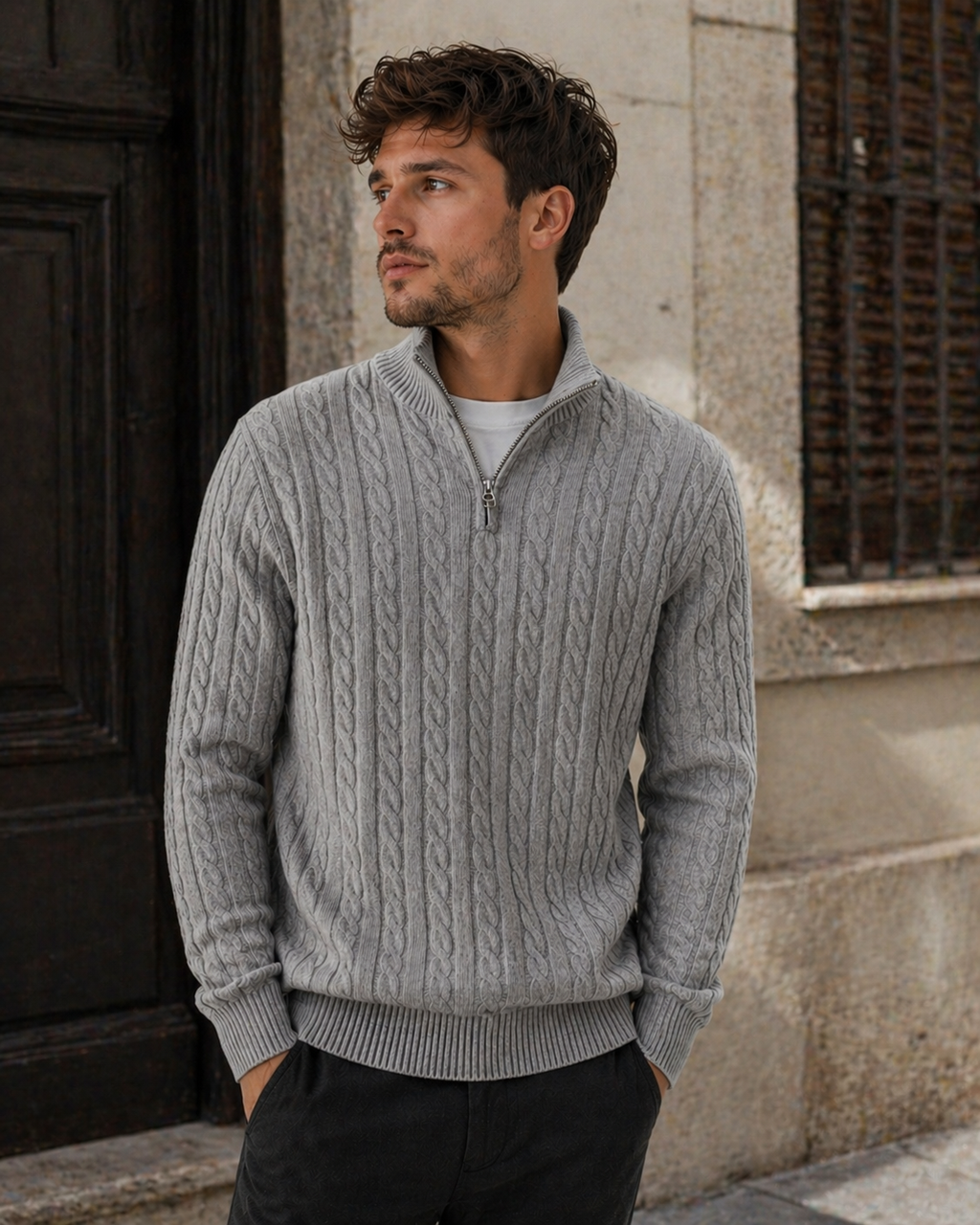 NORDHAVN™ | Cable Knit Jumper with Premium Zip