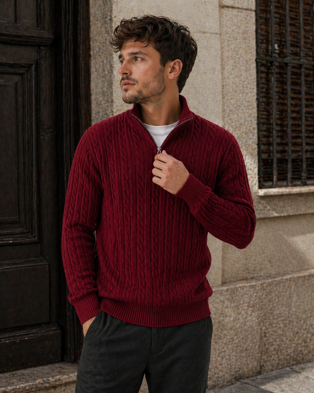NORDHAVN™ | Cable Knit Jumper with Premium Zip
