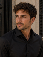 ADRIAN™ | Essential Black Shirt