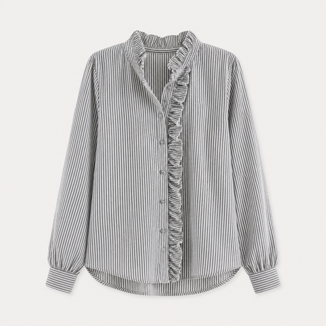 ELARA™ | Feminine Blouse with Elegant Ruffles