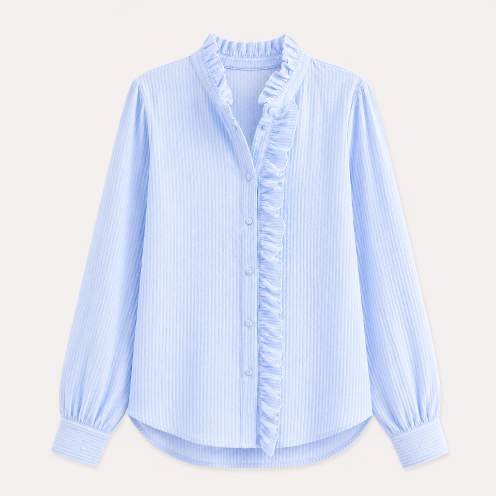ELARA™ | Feminine Blouse with Elegant Ruffles
