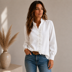 ELARA™ | Feminine Blouse with Elegant Ruffles