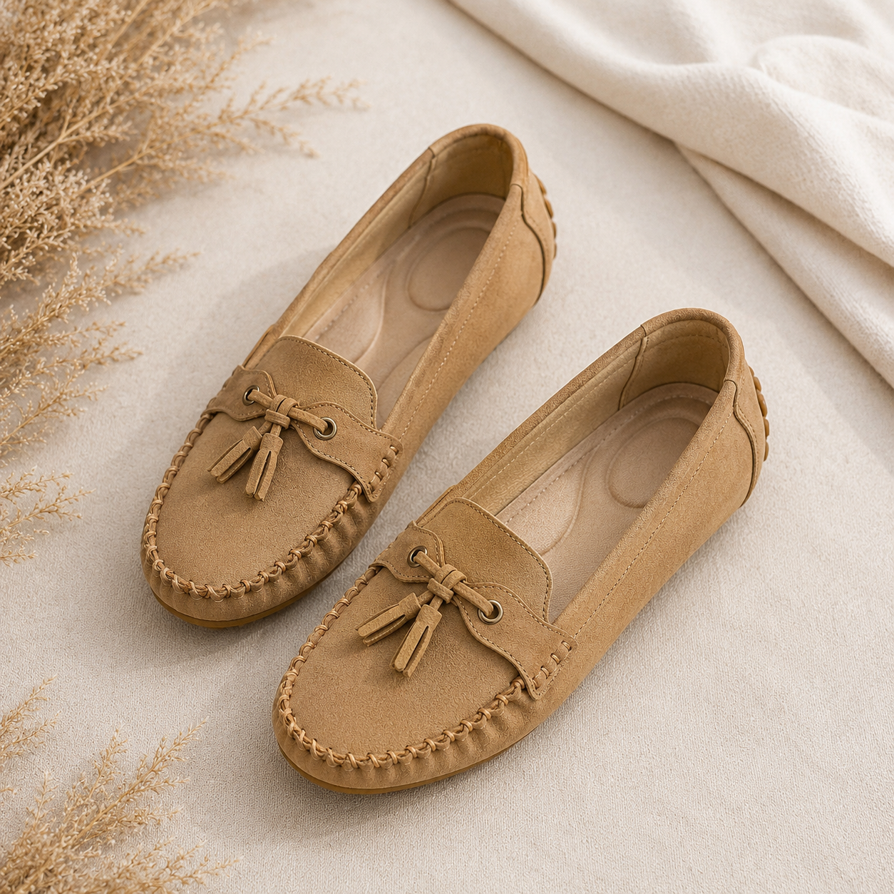 NADIRA™ | Classic Loafers with Tassel Detail
