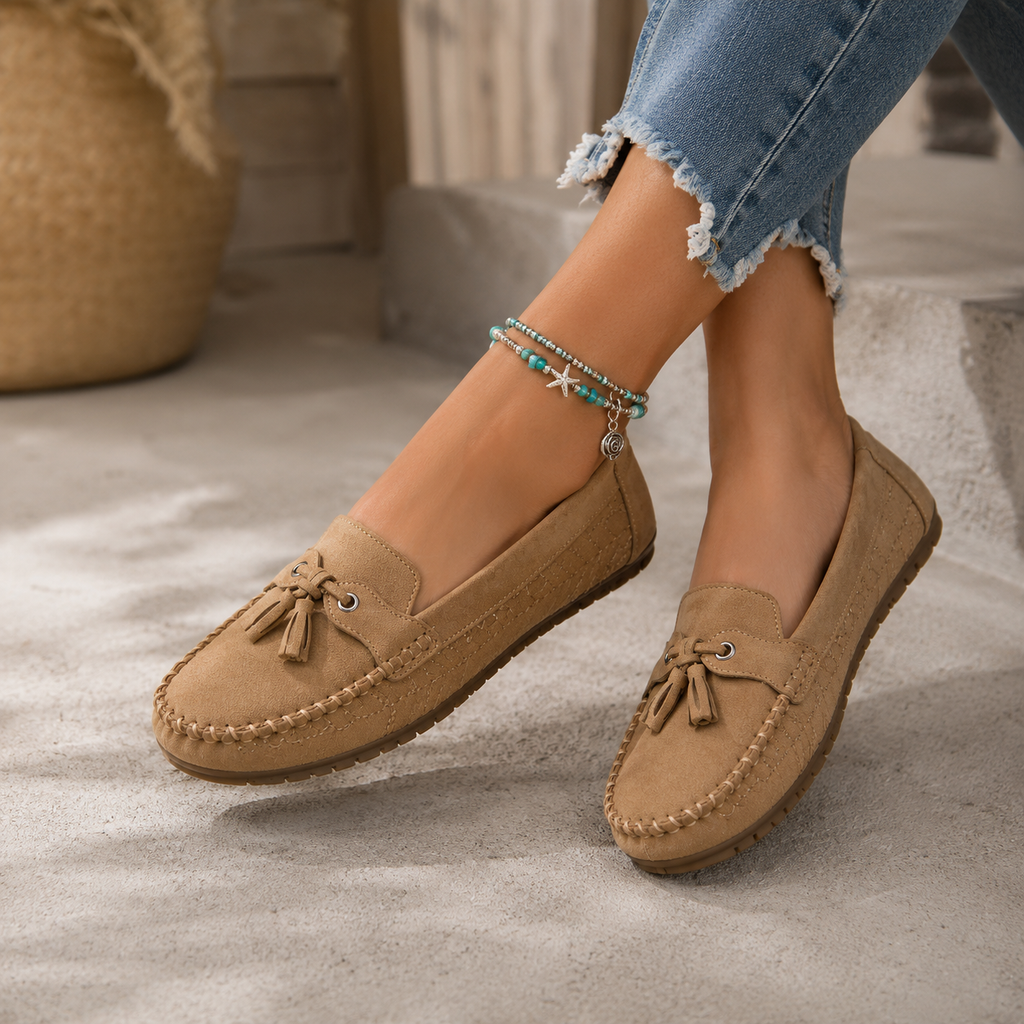 NADIRA™ | Classic Loafers with Tassel Detail