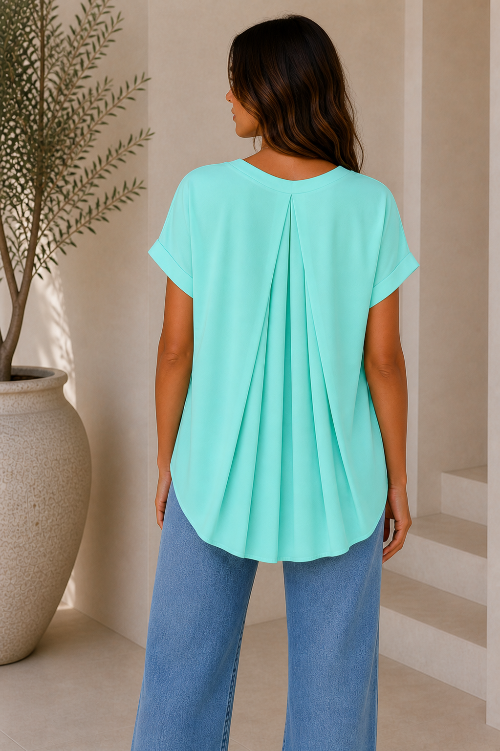 SELIRA™ | Casual Patchwork T-Shirt with a Relaxed Fit
