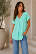 SELIRA™ | Casual Patchwork T-Shirt with a Relaxed Fit